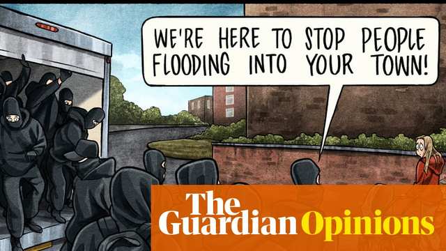 Ben Jennings on the far-right disturbances in Dover and Portsmouth – cartoon