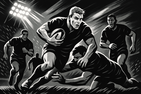 All Blacks Rookie Battles Nerves, Vomits Debut